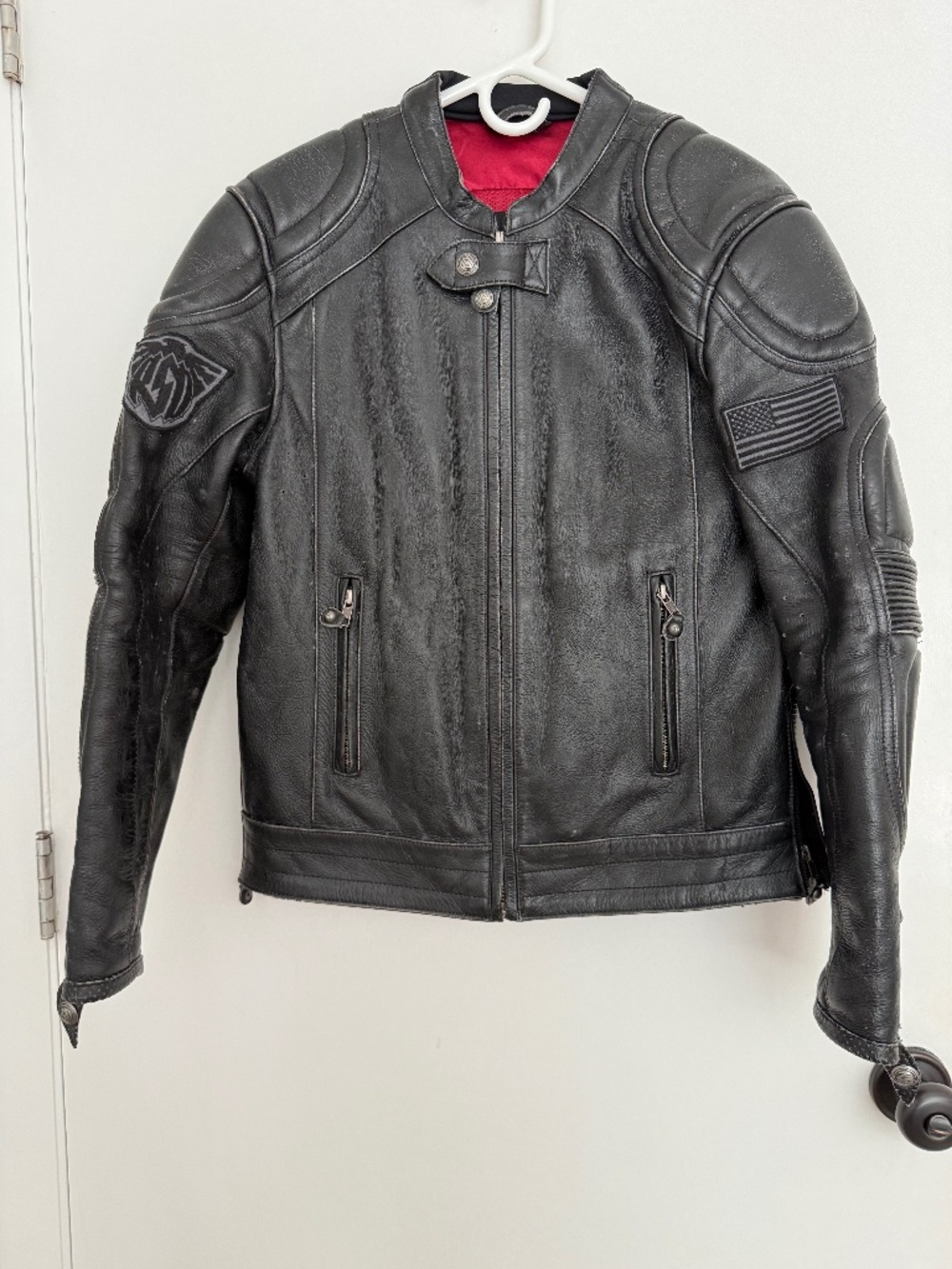 Roland Sands Mission leather motorcycle jacket size small